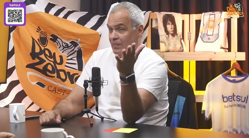 FOTO: Alfredo Loebeling no Studio do Deu Zebra cast