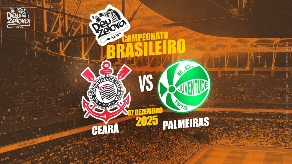 Em um cenário dramático para um lado e de dever cumprido para o outro, Ceará e Palmeiras se enfrentam neste domingo, 7 de dezembro, às 16h, na Arena Castelão, pela 38ª rodada do Campeonato Brasileiro 2025. O confronto coloca frente a frente um Vozão pressionado pela luta contra o rebaixamento e um Verdão já garantido na segunda colocação do campeonato.