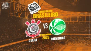Em um cenário dramático para um lado e de dever cumprido para o outro, Ceará e Palmeiras se enfrentam neste domingo, 7 de dezembro, às 16h, na Arena Castelão, pela 38ª rodada do Campeonato Brasileiro 2025. O confronto coloca frente a frente um Vozão pressionado pela luta contra o rebaixamento e um Verdão já garantido na segunda colocação do campeonato.